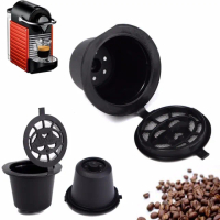 【MyDuck】3件套裝 可重複使用Nespresso咖啡替代膠囊(帶塑料勺 可填充濃縮咖啡 Nespresso 環保 可重用)