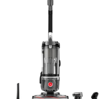 Upright Vacuum, Bagless Cleaner, HEPA Media Filtration, For Carpet and Hard Floor, Gray
