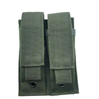New Molle Double Pistol Mag Pouch Single Double Stack Magazine for 9mm/.40 Calibers Gl 17 S&amp;W M&amp;P Sig 226 / 229 1911