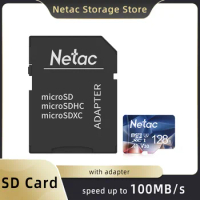 Netac micro sd card Memory Cards 128GB 512GB 256GB 64GB 32GB U3 Memoria Card A1 Storage card for Drone Camera with Adapter P500