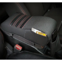 PROMO!! Car Arm Rest Carbon | Bantal Mobil Sandaran Siku Tangan Memory Foam