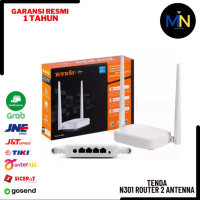 Tenda N301 Wireless Router 2 Antenna - White Promo spesial