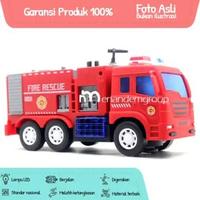 Mainan Edukasi Anak Mobil Mobilan Pemadam Kebakaran Fire Rescue Fire Truck Berjalan LED