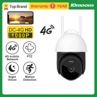 10moons 4G Version Surveillance Camera SIM Card Night Vision CCTV with PTZ 5MP