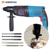 Electric Rotary Hammer Drill Hammer Drill Multi-Function Electric Drill Impact Drill ower Tool with Drill Bit Accessories