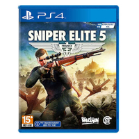 【PS4】(含預購特典DLC)全新未拆封 狙擊菁英5 中文版-(可面交)贈PS4雙手把充電座+果凍套