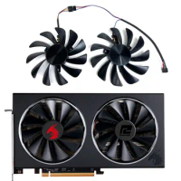 FDC10U12S9-C CF1010U12S RX 5700XT、5600XT GPU FAN，For PowerColor Red Dragon Radeon RX 5600XT、5700、5700XT Video card cooling fan