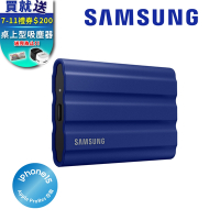 SAMSUNG 三星T7 Shield 2TB USB 3.2 Gen 2移動固態硬碟 靛青藍 (MU-PE2T0R/WW)
