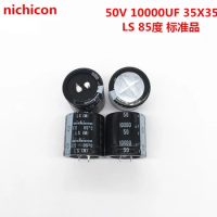 (1PCS)50V10000UF electrolytic capacitor Japanese nichicon 10000UF 50V 35X35 35*35 LS authentic.