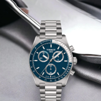 【TISSOT 天梭】官方授權 PR516 經典復刻計時腕錶 男錶 手錶 母親節 禮物(T1494171104100)