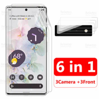 6 in 1 Camera Front Film For Google Pixel 6 Pro Hydrogel Film Pixel6 6Pro Pixel6Pro Cover Protective Screen Protector Not Glass