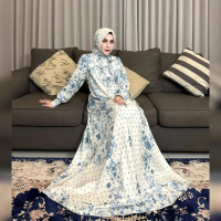 Promo Sepesial !!! Ranaya Dress Set Hijab Exlusive By Elly Arsy