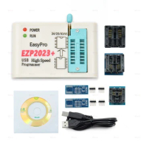 Flash Bios EZP2023 USB SPI Standard Programmer + 5 Adapters Support 24 25 93 95 EEPROM Flash Bios Minipro Programming Calculator