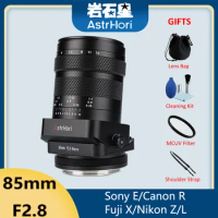 AstrHori 85mm F2.8 Full Frame Macro Tilt-shift Manual Lens for Sony E Nikon Z Fuji X Canon R RF EOSR Leica L Sigma L Mount