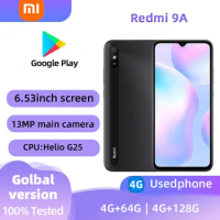 Xiaomi Redmi 9A 4G Android 6.53 inch RAM 4GB ROM 64GB MediaTek Helio G25 Used phone