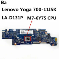 For Lenovo Ideapad Yoga 700-11ISK Laptop Motherboard BIZY1 LA-D131P M7-6Y75 4G 100% Test Ok
