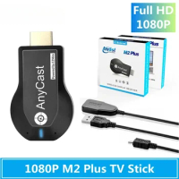 M2 Plus TV Stick Wifi Display Receiver For Anycast Miracast Airplay Mirror Screen HDMI-compatible For Android IOS Mirascreen New