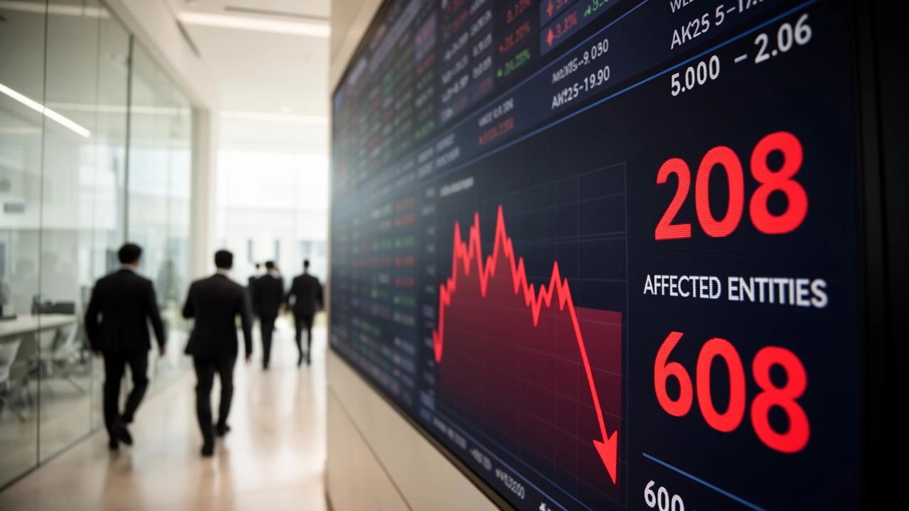208 Companies Fall Below Market Cap Thresholds as KOSDAQ Crashes Below 600, Fueling Delisting Fears