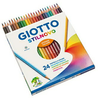 【義大利 GIOTTO】256600  STILNOVO 學用六角彩色鉛筆 24色/盒