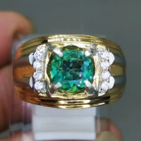 Cincin Batu Permata Topaz Hijau