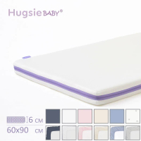HugsieBABY透氣水洗嬰兒床墊-含抗菌床單 60X90cm