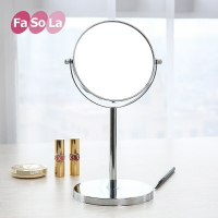 大號書桌旋轉雙面臺式放大化妝鏡子創意家用簡約歐式宿舍臺面鏡