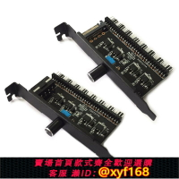 {保固一年 可打統編}臺式機電腦風扇調速器3/4PINCPU機箱風扇無極變速器機箱PCI位安裝