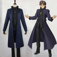 Anime Fate Stay Night Cosplay Costumes Kotomine Kirei Cosplay Costume Halloween Carnival Party Game 