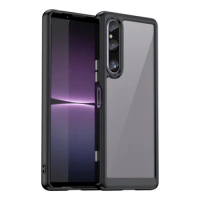 Rugged Shield Colorful Shockproof Case For Sony Xperia 1 V 10 TPU Bumper Transparent Acrylic Protective Back Cover Fundas