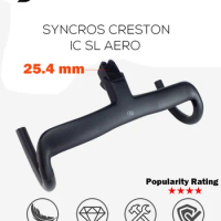 Syncros 25.4mm Carbon Creston IC SL AERO Integrated Cockpit Road Bike Handlebar Black Fully Integrated Cables Di2 Bicycle Parts
