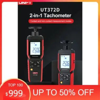UNI-T Tachometer 2 in 1 Contact dan Non-Contact Bluetooth UT372D Pengukur RPM Mesin