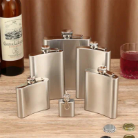 Stainless Steel Hip Flask Portable Liquor Flask Leakproof Drinking Bottle Alcohol Wine Whiskey Holder Drinkware Wedding Party