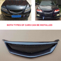 For Front Bumpr Car Grille Segregator OLD Mazda 6 ABS Decorative Cover Refit Accessories Racing Grills Body Kit Mazda6 2003-2013