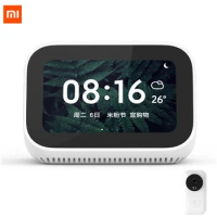 Xiaomi AI Touch Screen Bluetooth 5.0 Speaker Digital Display Alarm Clock WiFi Smart Connection Speaker Mi speaker