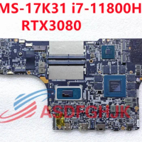 Suitable for MSI, MS-17K3 laptop motherboard parameters SRKT3, i7-11800H, RTX3080, MS-17K31 REV:1.1 test OK shipped