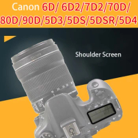 BIZOE Shoulder LCD Screen Tempered Film for Canon 6D/6D2 SLR7D/7D2 Camera 70D/80D/90D/5D3/5D4/5DS/5DSR Screen Protector