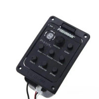Pickup4 Band Acoustic Pickup dengan Presys 301 Mic Blend Preamp EQ Tuner Amplifier Guitar Truss