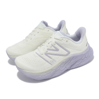 NEW BALANCE 慢跑鞋 Fresh Foam X More V4 D 寬楦 女鞋 白 紫 厚底 NB 運動鞋(WMORCU4-D)