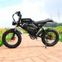 New 1000W35Ah Electric Bike Mountain Moped Ebike 63km/h Fat Tire Electric Bicycle Racing Full Suspension Downhill Adult ebikes