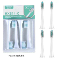 4Pcs Electric Toothbrush Replacement Heads For Philips Sonicare HX6014 HX6064 HX3226 HX6750 HX9372 Soft Dupont Bristles Nozzles