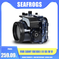 Seafrogs Universal Case For Sony RX100 I II III IV V Digital Camera Diving Case Underwater Housing Waterproof Cover Watertight