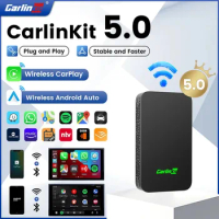 2024 CarlinKit 5.0 2Air Wireless Android Auto Box Portable CarPlay Wireless Dongle For Car Radio with Wired CarPlay/Android Auto