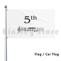 Beethoven's 5th Flag Car Flag Printing Custom Music Beethoven Treble Cleff Classical Music Band