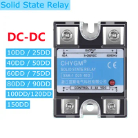 SSR-100DD / 120DD / 150DD DC Control DC SSR Single Phase Solid State Relay 5-220VDC 3-32VDC Solid State Relay