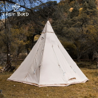 帳篷 極速鳥戶外精營帳篷加厚防雨防曬野營印第安棉布帳篷