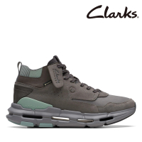Clarks 男鞋NXE Hi GTX 防水蜂巢狀大底高回彈緩震休閒靴 運動靴 運動鞋 戶外靴(CLM73543B)