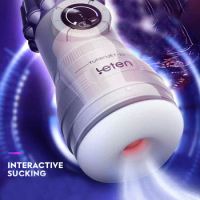 Leten Vortex Spray 20-Voice Interaction Sucking Aircraft Cup Vibrator Sex Fun Games for Men Penis Stimulator Adults Erotic Toys