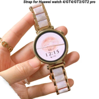 Resin Strap For Huawei Watch 4pro/ GT3/GT2 pro Metal Watchband for Huawei watch GT4 41mm 46mm 22mm 20mm 18mm Sport Bracelet