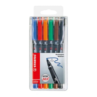 【STABILO】OH Pen universal萬用油性筆M 1組6色(843/6)