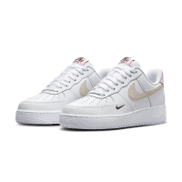 NIKE 耐吉 Air Force 1 Low 女 白粉 雙勾 荔枝皮 休閒鞋 穿搭(HF9992-100 ∞)